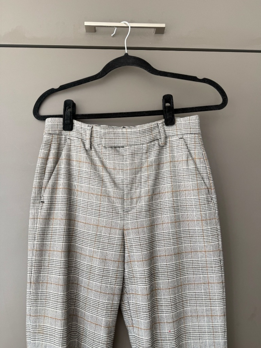 Zara Straight Leg Prince of Wales / Glen plaid Trousers – Size 2 - Picture 2 of 11
